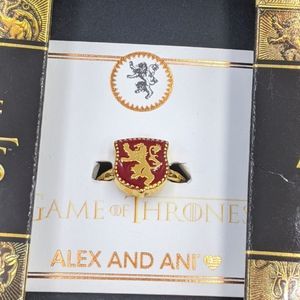 Alex and Ani GOT 14kt Gold Lannister Signet Ring